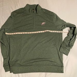 NFL Philadelphia Eagles Cutter & Buck Quarter Zip Long Sleeve Pullover XXL